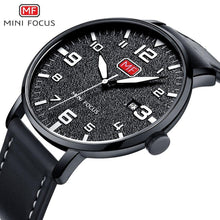 Load image into Gallery viewer, Black Classic Simple Men's Fashion Quartz Watches Modern Round Design Waterproof Wrist Watch For Men
