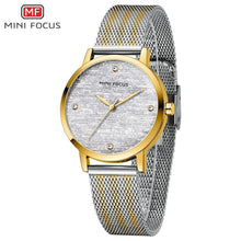 Load image into Gallery viewer, New Women Fashion Watches Luxury Quartz Waterproof Wrist Watch Gold Stainless Steel Mesh Elegant Design For Women