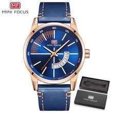 将图片加载到图库查看器,Elegant Black Quartz Men's Watch Fashion Leather Strap Luxury Calendar Design Luminous Analog Unique Design Wristwatches