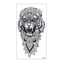 将图片加载到图库查看器,Big Tiger Lion Waterproof Temporary Sticker Tattoo Arm Legs Fake Tattoo Stickers For Adults Realistic Luxury Design For Mens Womens