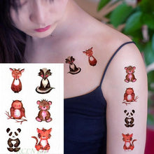 将图片加载到图库查看器,Luxury Different Waterproof Temporary Tattoo Sticker Snake Flower Fake Tattoo Body Art Adult Fashion Stickers For Womens Mens