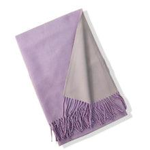 Load image into Gallery viewer, New Fashion Winter Soft Thick Warm Colorful Cashmere Scarf Elegant Escharpe Shawls Scarf Shawls Wraps Lightweight Lady Solid Scarves Fashion Tassels Blanket For Women
