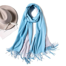 Load image into Gallery viewer, Fashion Winter Solid Soft Scarf Cashmere Lightweight Scarves Shawls Cashmere Escharpe Scarfs Lightweight Shawls Hijabs Shawls Escharpe Elegant Wrap Blanket Bandana Tassel For Lady