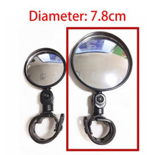 Load image into Gallery viewer, Universal Bike Mirror Rotate Wide Angle Bicycle Rearview Mirror Handlebar Back Sight Reflector Road Bike Safe Rearview Mirror Bicycle Wide Angle Rear View Safe Mirrors Adjustable Rotatable Design