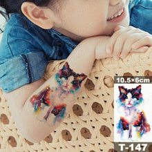 Load image into Gallery viewer, New Waterproof Temporary Tattoo Sticker Deer Animal Flash Tatoo Black Line Body Art Small Decorative Design For Womens Boys