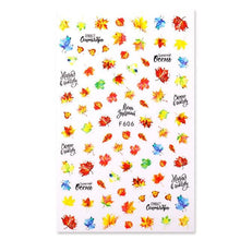 将图片加载到图库查看器,Maple Leaves 3D Nail Stickers Fall Leaf Flowers Line Sliders For Nails Self Adhesive Stickers Autumn Manicuring Decals Transfer Nail Decals Sticker For Pretty Girl Self-Adhesive Nail Decals Designer Nail Stickers for Acrylic