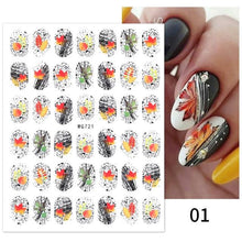 将图片加载到图库查看器,Maple Leaves 3D Nail Stickers Fall Leaf Flowers Line Sliders For Nails Self Adhesive Stickers Autumn Manicuring Decals Transfer Nail Decals Sticker For Pretty Girl Self-Adhesive Nail Decals Designer Nail Stickers for Acrylic