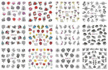 Load image into Gallery viewer, Pop Art Nail Stickers Sexy Girl Designs Comics Water Transfer Decals Manicure Lips Nail Art Decorations Slider Nail Art Stickers Decals Nail Art Supplies Valentines Day 3D Self-Adhesive Nail Decorations Accessories Women Girls Manicure Decorations