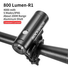 Load image into Gallery viewer, Bike Light Front Lamp USB Rechargeable LED 4800mAh Bicycle Light Waterproof Bicycle Light Set USB Rechargeable Super Bright Bike Headlight For Night Riding Bracket 1000LM