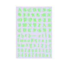 将图片加载到图库查看器,New Super Thin Self-Adhesive Letter 3d Nail Decal Stickers Manicure Nail Art Decoration Accessories Holographic Old English Character Nail Self-Adhesive Sticker English Font Design Manicure Design Water Sliders Decorations Accessories