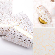 Load image into Gallery viewer, Glitter Marble Series Nail Transfer Foil Stickers Gold White And Black Bright Slider For Nails Decoration Manicures Marble Nail Art Stickers Water Transfer Nail Decals Full Wraps Gradient Acrylic Nail Kits for Women Manicure Decoration Accessory