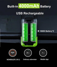 Load image into Gallery viewer, 4000mAh Bike LED Lights Bicycle Computer With Horn USB Rechargeable Flashlight Bike Speedometer Waterproof USB Rechargeable Bicycle Computer With Loud Bike Bell Waterproof Bike Odometer