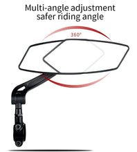 Load image into Gallery viewer, Bicycle Handlebar Rear View Mirror Bike Cycling Wide Range Back Sight Reflector Bicycle Rear View Mirror Adjustable Rotatable Bicycle Rear View Glass Mirror Wide Angle Acrylic Convex Safety Mirror For Mountain