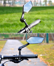Load image into Gallery viewer, Bicycle Handlebar Rear View Mirror Bike Cycling Wide Range Back Sight Reflector Bicycle Rear View Mirror Adjustable Rotatable Bicycle Rear View Glass Mirror Wide Angle Acrylic Convex Safety Mirror For Mountain