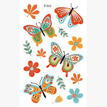 Load image into Gallery viewer, 1 Pc Butterfly 3D Temporary Tattoo 52 Style Waterproof Butterfly Tattoos Stickers Temporary Colorful Design For Womens