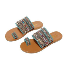 将图片加载到图库查看器,Women Sandals Flip-Flops Handmade Style Flip Flop Sandals Streetwear Fashion Shoes Women Flat Clip Toe Casual Floral Beach Flip Flop Comfy Shoes Summer Elegant Toe Ring Sandals