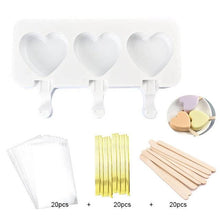 Load image into Gallery viewer, Silicone Mold Baking Pan Ice Cream Molds For Cake Popsicle Chocolate Pastry And Bakery Kitchen Tools Accessories 4 Cavities Homemade Cake Pop Mold Cake Pop Maker Ice Pop Mold