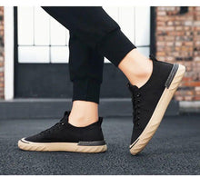 将图片加载到图库查看器,Canvas Men's Comfortable All-match Sneakers Breathable Cloth Casual Sports Flats Men Lightweight Outdoor Walking Sneakers Modern Design