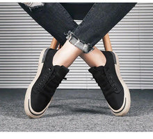 将图片加载到图库查看器,Canvas Men's Comfortable All-match Sneakers Breathable Cloth Casual Sports Flats Men Lightweight Outdoor Walking Sneakers Modern Design