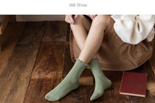 Load image into Gallery viewer, Ruffle Frilly Socks Kawaii Cotton Socks Cute Women Solid Color Warm Winter Running Cycling Climbing Unisex socks For Men And Women
