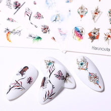 将图片加载到图库查看器,Nails Sticker Nail Art Decorations Flowers Leaves Decals Water Transfer Sliders Woman Face Fruit Foil Manicures Wraps Water Transfer Nail Decals Sticker For Pretty Girl Self-Adhesive Nail Decals Designer Nail Stickers for Acrylic Decal