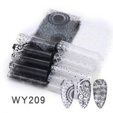 Load image into Gallery viewer, Holographic Nail Foil Transfer Set Sticker Decal Nail Art Foils Designer Marble Nail Decoration Sliders Wraps Manicure Women Kids Girls Manicure Decoration Nail Art Supplies 3D Self-Adhesive Nail Decals Designer Nail Stickers for Acrylic Nails