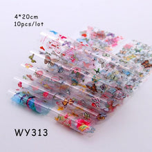 Load image into Gallery viewer, Holographic Nail Foil Transfer Set Sticker Decal Nail Art Foils Designer Marble Nail Decoration Sliders Wraps Manicure Women Kids Girls Manicure Decoration Nail Art Supplies 3D Self-Adhesive Nail Decals Designer Nail Stickers for Acrylic Nails