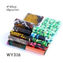 Load image into Gallery viewer, Holographic Nail Foil Transfer Set Sticker Decal Nail Art Foils Designer Marble Nail Decoration Sliders Wraps Manicure Women Kids Girls Manicure Decoration Nail Art Supplies 3D Self-Adhesive Nail Decals Designer Nail Stickers for Acrylic Nails