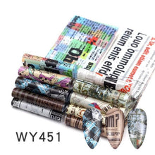 Load image into Gallery viewer, Holographic Nail Foil Transfer Set Sticker Decal Nail Art Foils Designer Marble Nail Decoration Sliders Wraps Manicure Women Kids Girls Manicure Decoration Nail Art Supplies 3D Self-Adhesive Nail Decals Designer Nail Stickers for Acrylic Nails