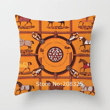 Load image into Gallery viewer, New Horse Cushion Cover Short Plus Luxury Horse Cotton Linen Decorative Pillowcase Cushion Decorative Pillows Covers for Home Sofa Couch Car Bedrooms 45x45cm