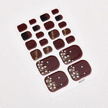 Load image into Gallery viewer, Full Beauty Loveliness Designed Manicure Valentines Nail Art Designer Nail Decals Kids Nails Art Decoration Nail Sticker Set French Tip Guides Stickers French Nail Stickers Form Fringe Guides for Decoration Stencil Tools