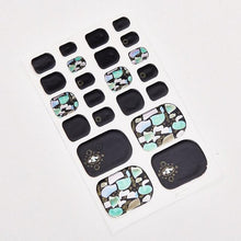 Load image into Gallery viewer, Full Beauty Loveliness Designed Manicure Valentines Nail Art Designer Nail Decals Kids Nails Art Decoration Nail Sticker Set French Tip Guides Stickers French Nail Stickers Form Fringe Guides for Decoration Stencil Tools