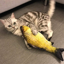 Load image into Gallery viewer, Electric Cat Toy 3D Fish USB Charging Simulation Fish Cat Toys for Cats Pet Toy cat supplies Pet Catnip Toy Moving Cat Kicker Fish Realistic Plush Electric Wagging Fish Motion Kitten Toy Funny Interactive Fish Cat Toys for Cat Exercise