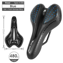 将图片加载到图库查看器,Bike Saddle Mountain Road Bike Seat PU Leather Gel Filled Cycling Cushion Comfortable Shockproof Bicycle Saddle Seat Cushion For Men Comfort Bike Saddle Anti-Slip Bicycle Saddle Waterproof Bicycle Seat For Mountain Bike Seat