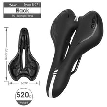 将图片加载到图库查看器,Bike Saddle Mountain Road Bike Seat PU Leather Gel Filled Cycling Cushion Comfortable Shockproof Bicycle Saddle Seat Cushion For Men Comfort Bike Saddle Anti-Slip Bicycle Saddle Waterproof Bicycle Seat For Mountain Bike Seat