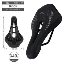 将图片加载到图库查看器,Bike Saddle Mountain Road Bike Seat PU Leather Gel Filled Cycling Cushion Comfortable Shockproof Bicycle Saddle Seat Cushion For Men Comfort Bike Saddle Anti-Slip Bicycle Saddle Waterproof Bicycle Seat For Mountain Bike Seat