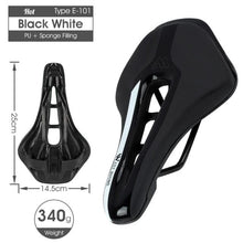 将图片加载到图库查看器,Bike Saddle Mountain Road Bike Seat PU Leather Gel Filled Cycling Cushion Comfortable Shockproof Bicycle Saddle Seat Cushion For Men Comfort Bike Saddle Anti-Slip Bicycle Saddle Waterproof Bicycle Seat For Mountain Bike Seat
