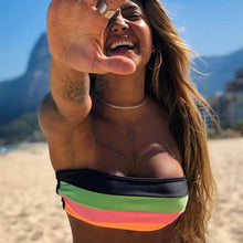 将图片加载到图库查看器,Women Swimsuit Bikini Set New Arrival Women Bandage Bathing Suit Female Swimwear Bathing Suits Beach Wear Bikini Sets Striped Swim Beach Wear