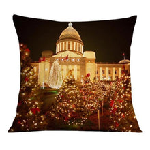 Load image into Gallery viewer, Beautiful Snowflake In Red Merry Christmas Gifts Xmas Cushion Cover Case Decorations Winter Holiday Party Pillow Zipper Pillowcase For Sofa Home Office Living Room Car