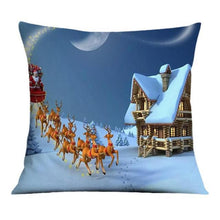 Load image into Gallery viewer, Beautiful Snowflake In Red Merry Christmas Gifts Xmas Cushion Cover Case Decorations Winter Holiday Party Pillow Zipper Pillowcase For Sofa Home Office Living Room Car