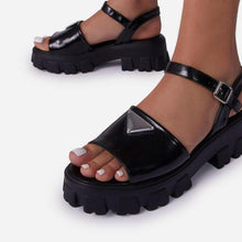 将图片加载到图库查看器,Platform Women's Sandals Summer Fashion Women Beach Classic Sandal Comfortable Beach Pool Platforms Sandals With Buckle Open Toe Ankle Strap Thick-Soled Casual Women's Shoes