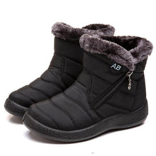 Load image into Gallery viewer, Women Boots Fashion Waterproof Snow Boots For Winter Casual Lightweight Ankle Warm Winter Boots Fur Lined Warm Ankle Boots Slip On Waterproof Shoes Comfortable Soft Design For Female