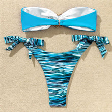 将图片加载到图库查看器,Shiny Rhinestone Strapless Bikini Female Women 2PCS Shiny Diamond Bikini Set Bra Swimsuit Bathing Suit Swimsuit Women Swimwear Two-pieces Luxury Bikini Set Bather Bathing Suit Swimwear