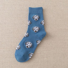 Load image into Gallery viewer, New Cute Cartoon Dog Middle Tube Socks Creative Female Socks Warm Socks Teddy Pomeranian Cotton Socks Stylish Unisex Short Ankle Socks For Men And Women