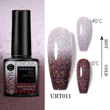 Load image into Gallery viewer, Luxury Modern Elegant Colorful Diamond Gel Nail Polish UV Temperature Color Changing Elegant Fashion Rainbow Colors For Womens