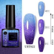 Load image into Gallery viewer, Luxury Modern Elegant Colorful Diamond Gel Nail Polish UV Temperature Color Changing Elegant Fashion Rainbow Colors For Womens