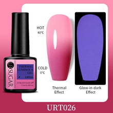 Load image into Gallery viewer, Luxury Modern Elegant Colorful Diamond Gel Nail Polish UV Temperature Color Changing Elegant Fashion Rainbow Colors For Womens