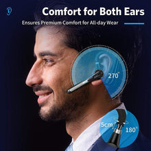 将图片加载到图库查看器,Comfortable Bluetooth Earpiece Wireless Earphone Bluetooth 5.0 Handsfree Earpiece Noise Cancelling HiFi Headset With Dual HD Mic For All Smart Phones Ear Wireless Bluetooth Sport Lightweight Headphones With Case Standby Time For Business Workout Driving