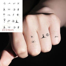 将图片加载到图库查看器,Waterproof Temporary Tattoo Lavender Stickers Butterfly Flower Luxury Small Tattoo For Body Arm
