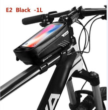 Load image into Gallery viewer, Bike Bag Frame Front Top Tube Waterproof Hard Shell Cycling Bag Touch Screen Phone Case Bicycle Accessories Bike Phone Mount Bag Cycling Waterproof Front Frame Top Tube Handlebar Bag With Touch Screen Holder Case